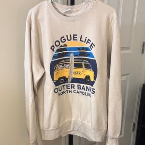 Outer Banks Graphic Sweatshirt - Cream